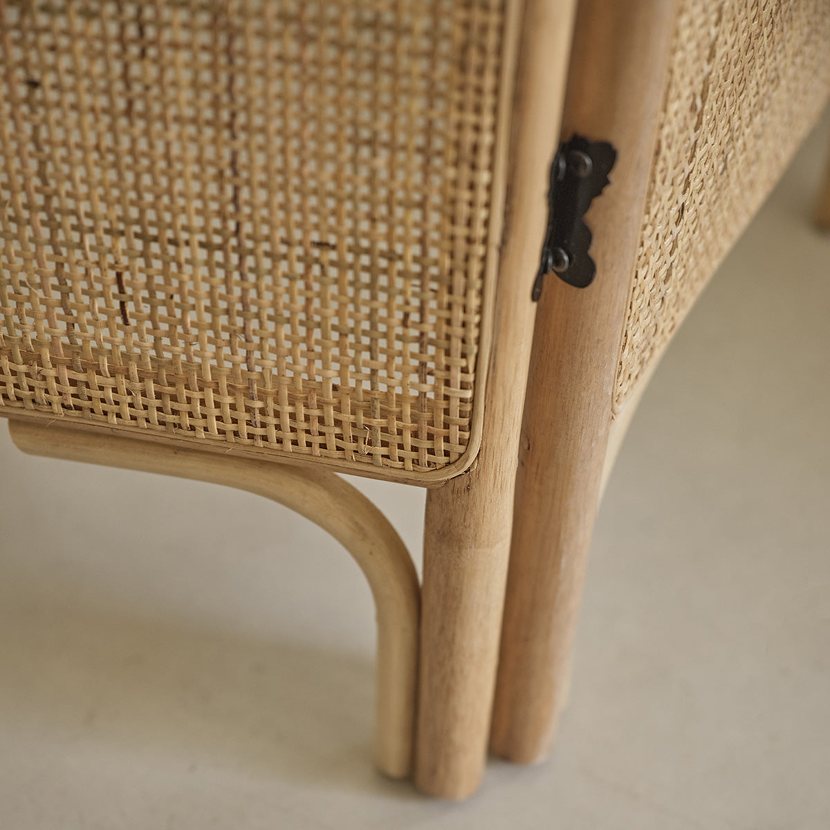 JANE - Wandschirm aus Rattan und Rohrgeflecht 3 Tafeln