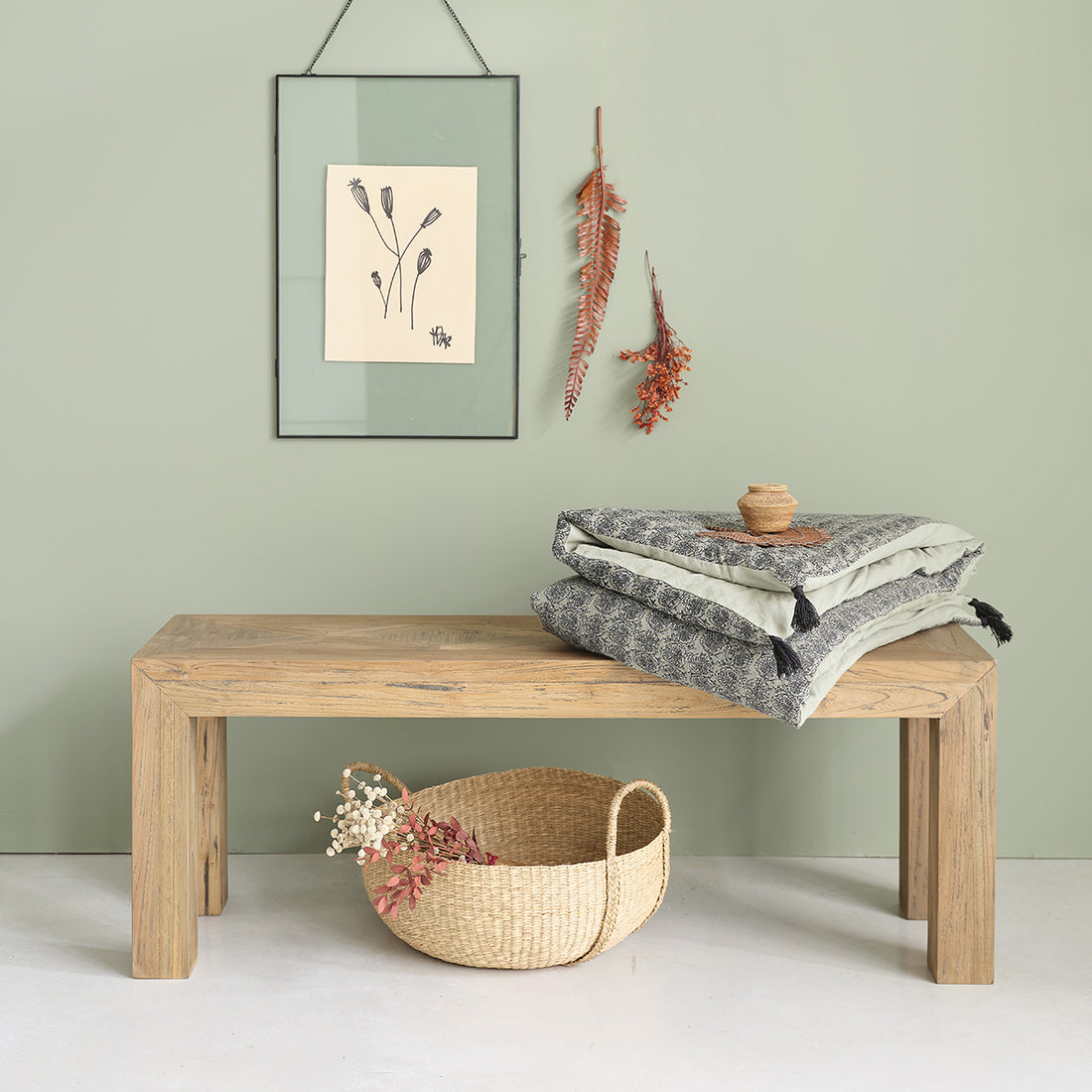 CARGO - Panchina in teak massello riciclato 120 cm