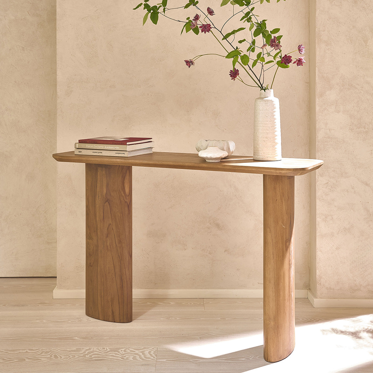 CALMA - Consolle in teak massello 120 cm