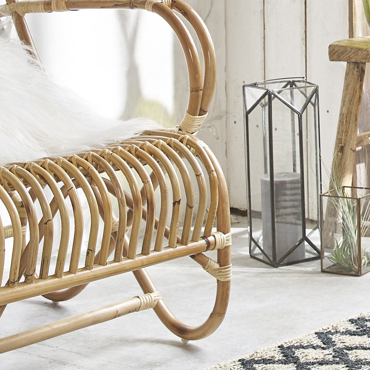 PAOLA - Fauteuil en rotin cosy