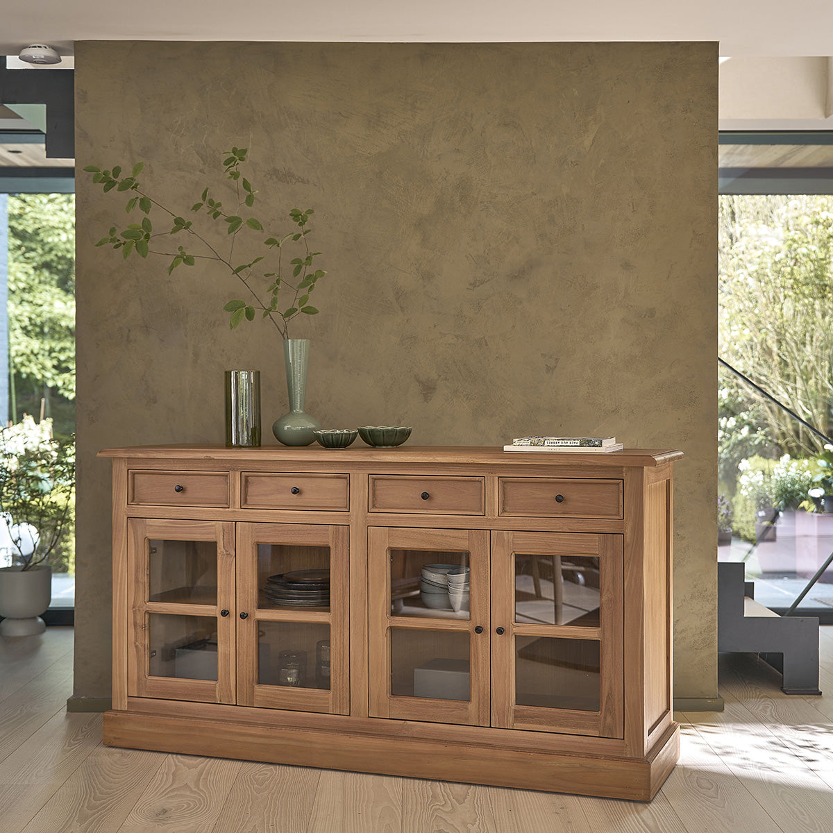 ADAM - Credenza in teak massello 160 cm