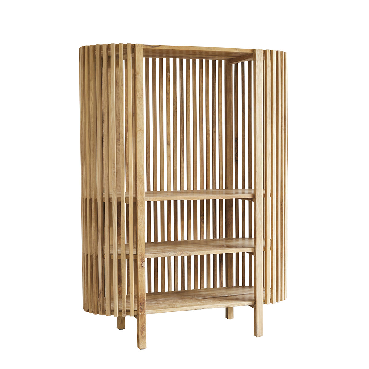 VICTORIA - Bibliothèque en teck massif 160 cm