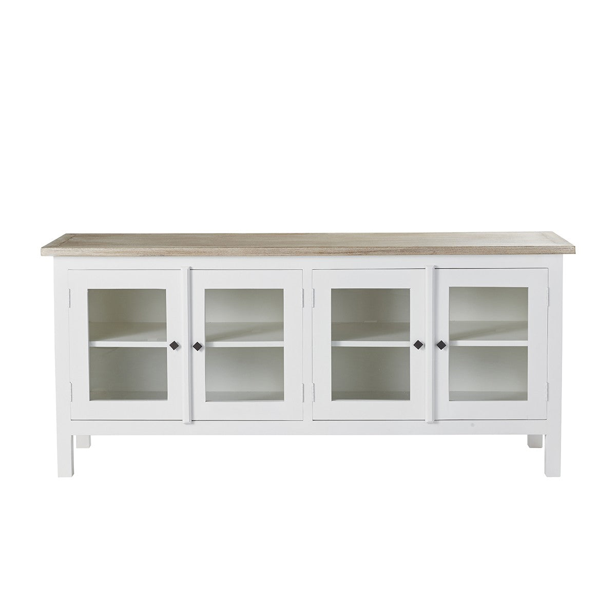 LONDRES - Credenza in mogano e teak massello 180 cm