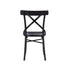 Chaise bistrot en acajou massif noire
