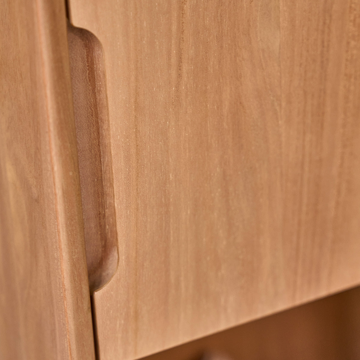 GUSTAVE - Badezimmer-Hochschrank aus massivem Teakholz 45 cm