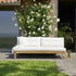 Divano da giardino in teak massello bianco 3 pers.