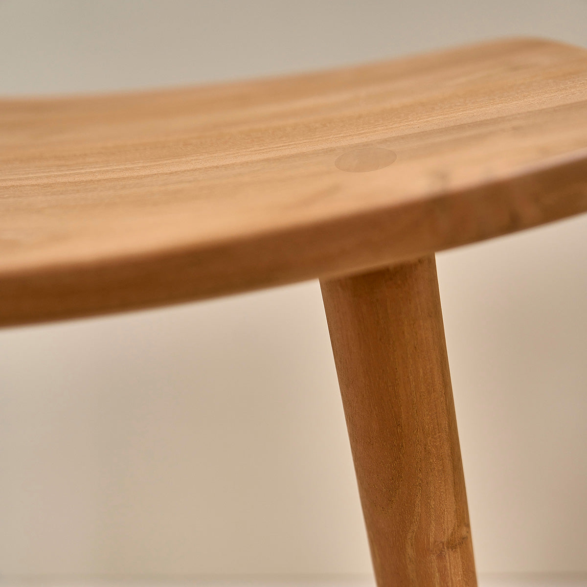 AMBRE - Set di 2 sgabelli in teak massello 65 cm