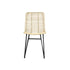Sedia in rattan e metallo