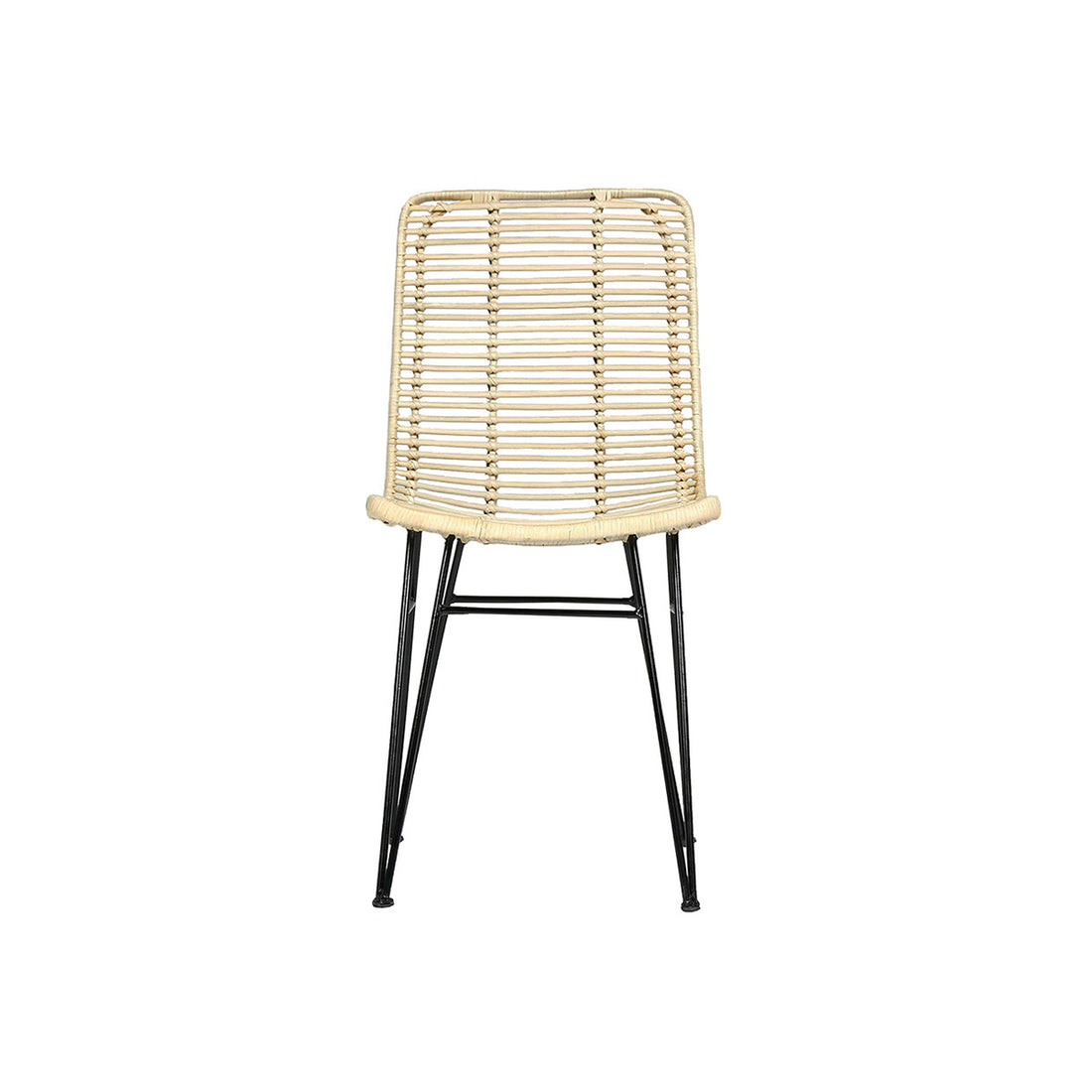 BOHEMA - Sedia in rattan e metallo