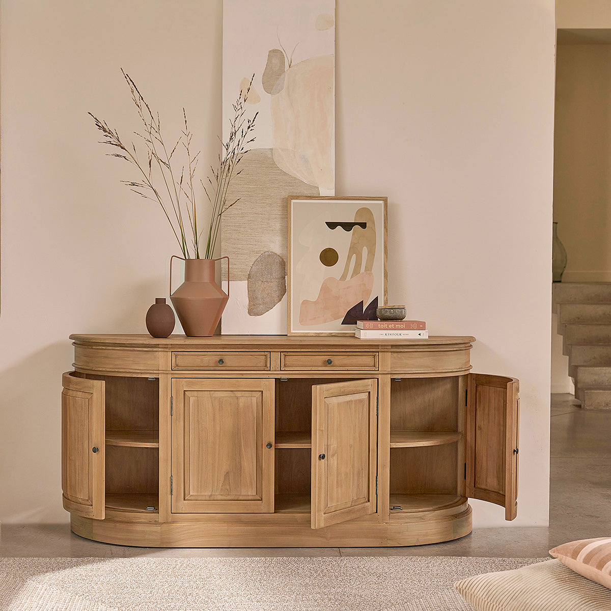 ADAM - Credenza in teak massello 180 cm