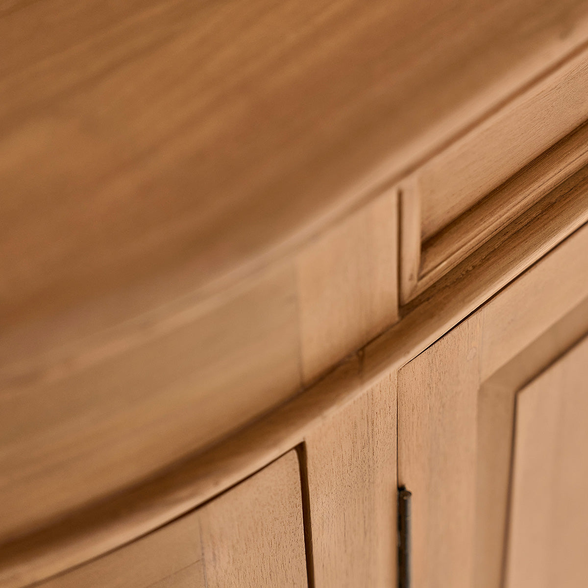 ADAM - Rundes Buffet aus massivem Teakholz 180 cm