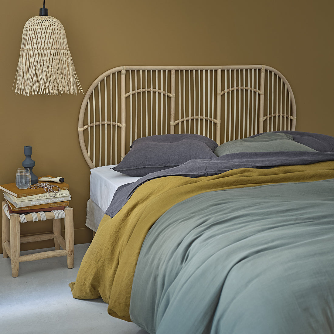 BOHO - Testiera in rattan 160 cm