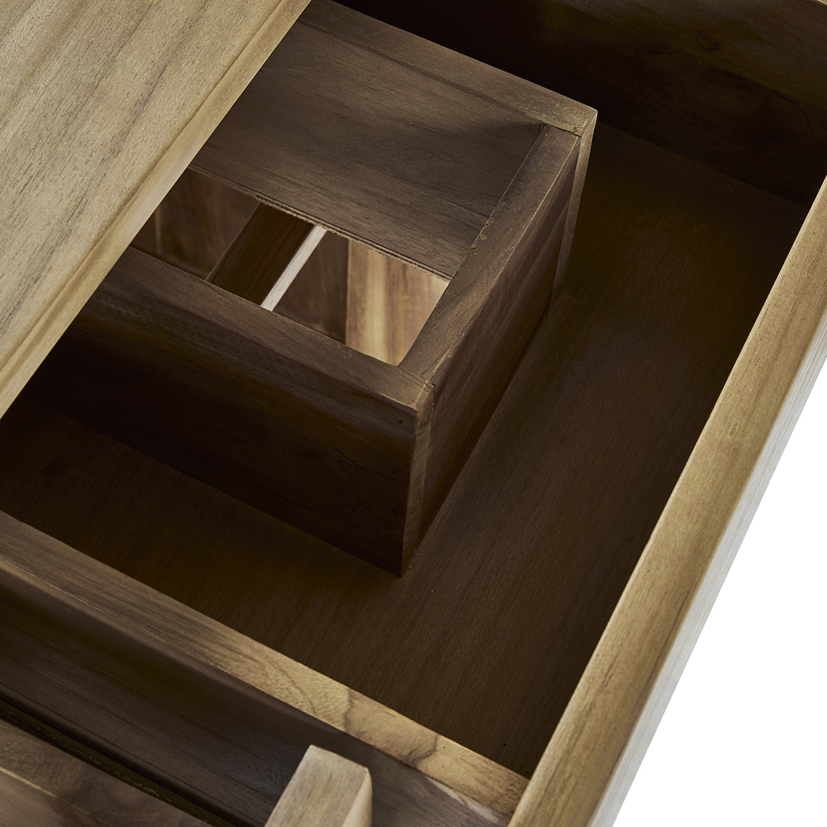 NOA - Meuble sous vasque en teck massif 145 cm