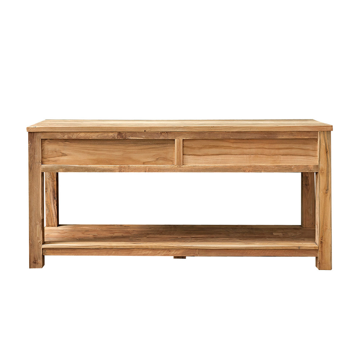 AUSTIN - Waschtischunterschrank aus massivem recyceltem Teakholz 165 cm