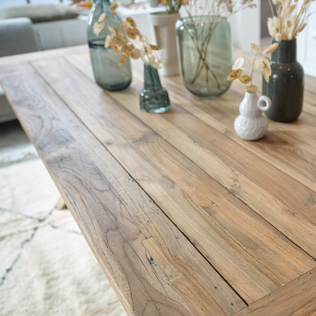 CARGO - Table en teck massif recyclé 8 pers.