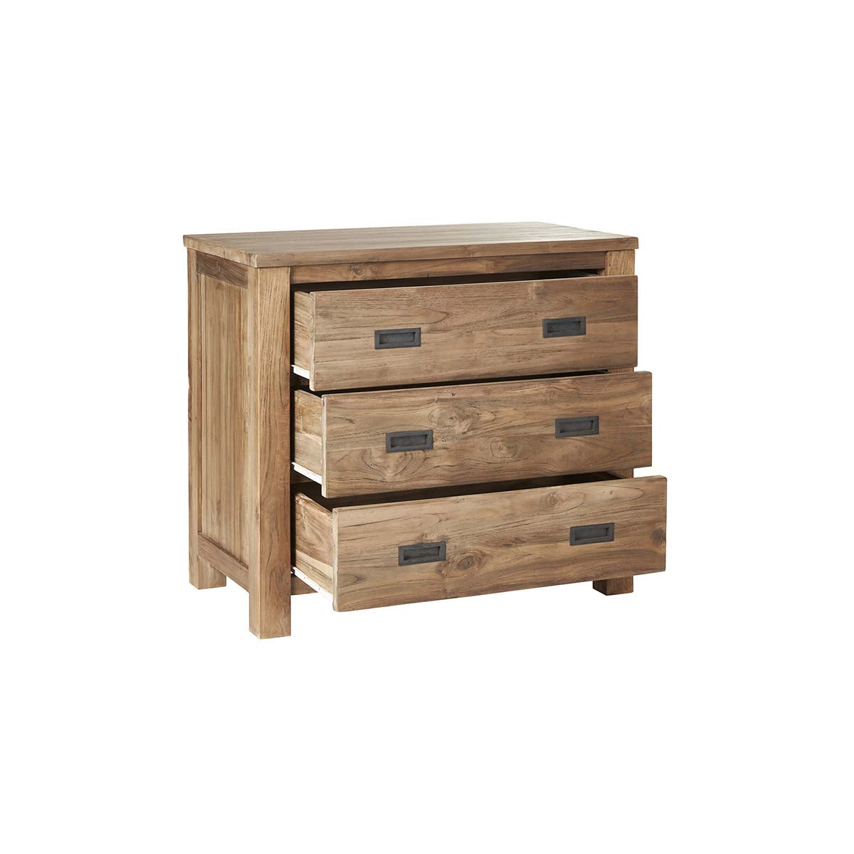 CARGO - Cassettiera in teak massello riciclato 90 cm
