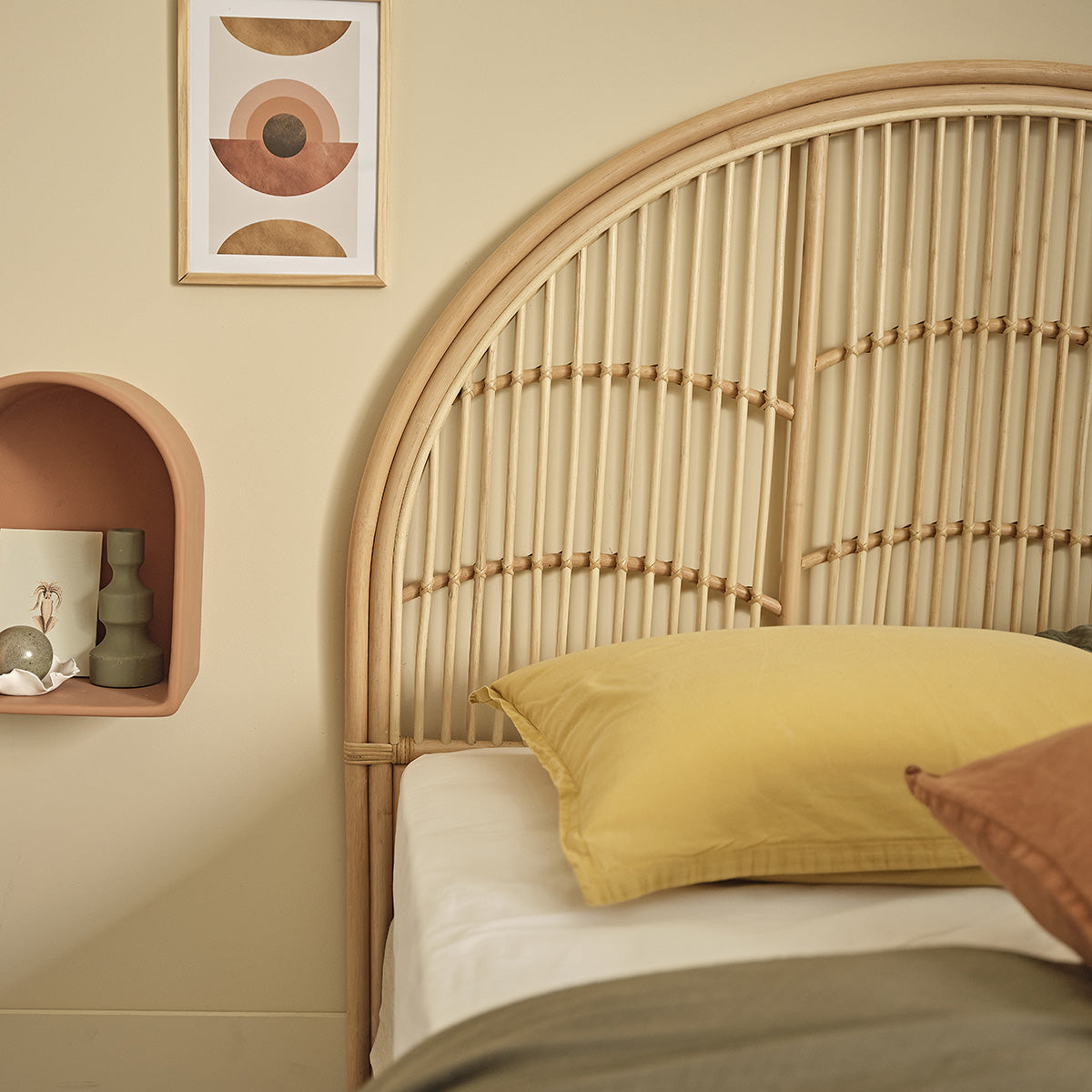 BOHO - Testiera in rattan 140 cm