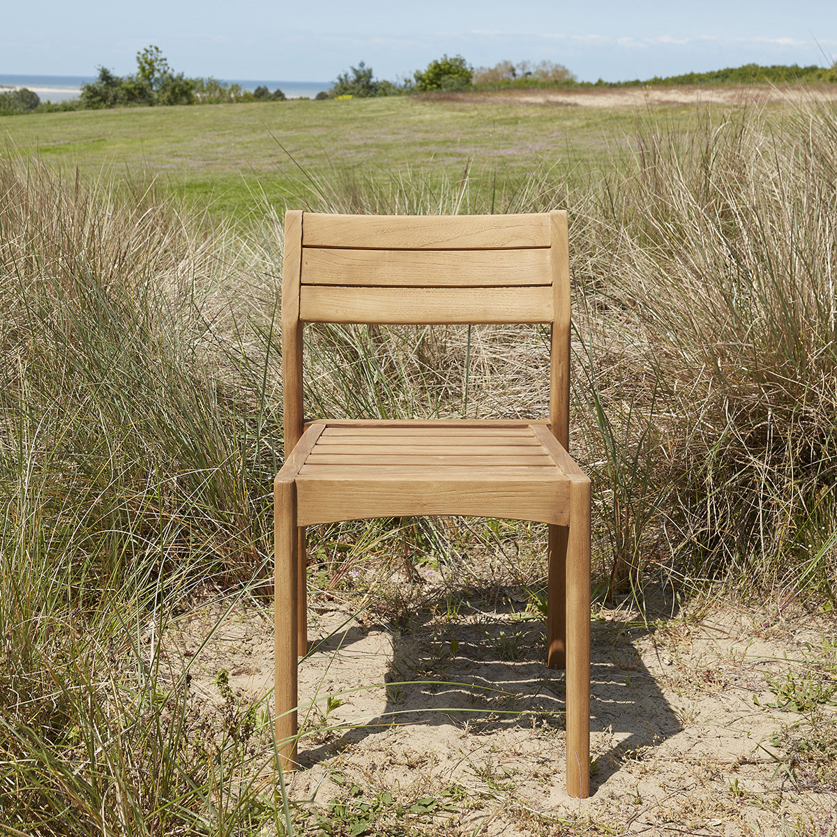 HORTENSE - Sedia da giardino in teak massello riciclato