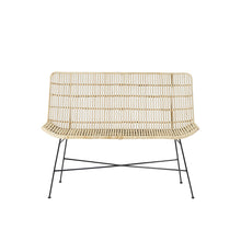 Sofa aus Rattan und Metall 120