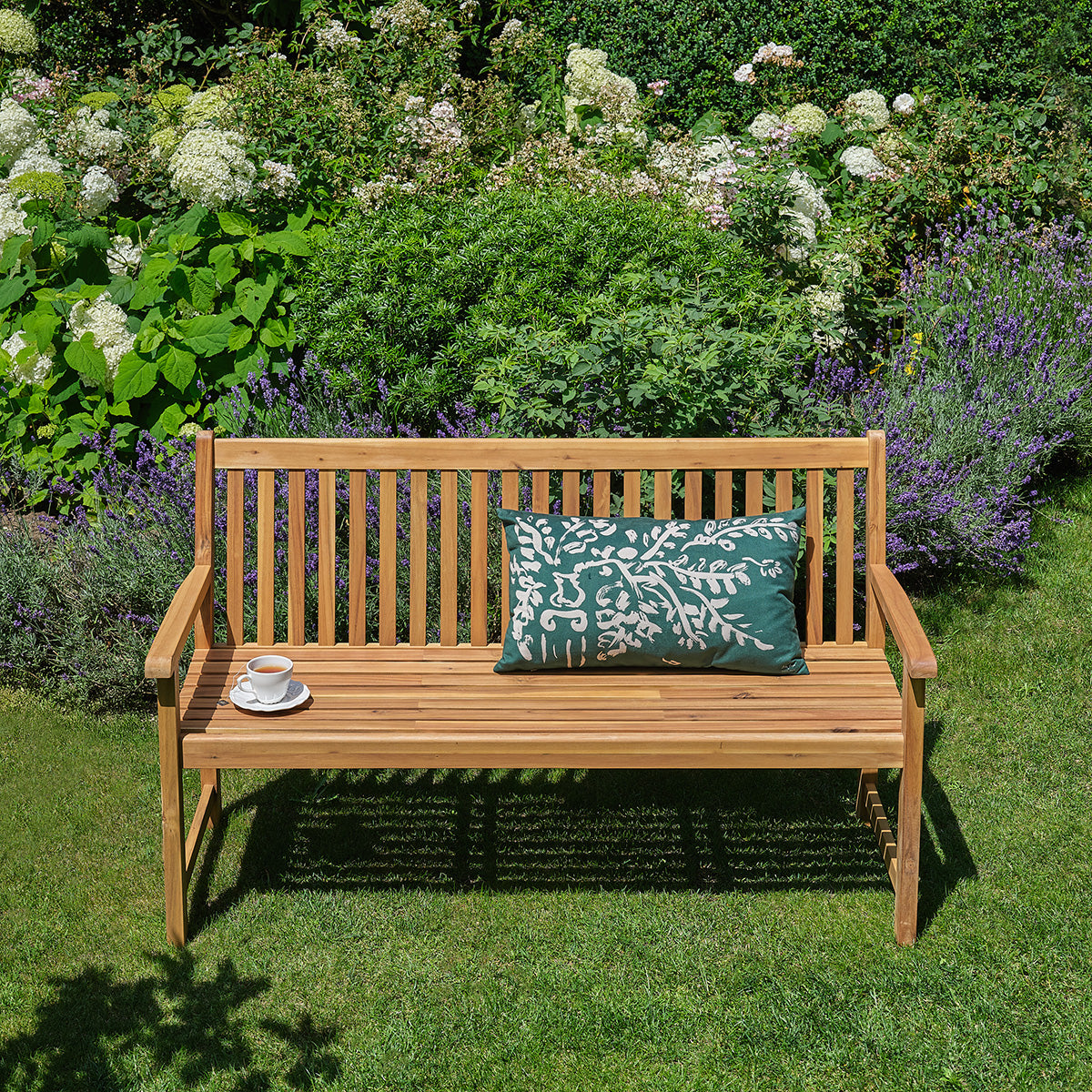 MILOS - Banc de jardin en acacia massif huilé 150 cm