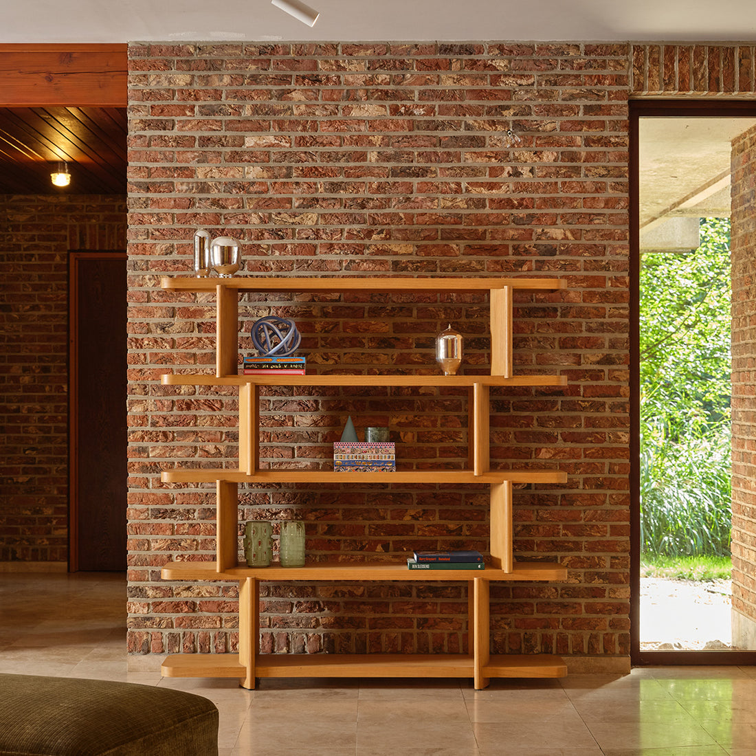 OTTO - Bibliothèque haute en mindi naturel, H 161 cm