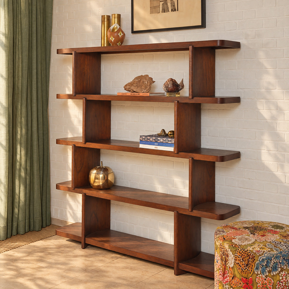 OTTO - Bibliothèque en mindi marron 160 cm