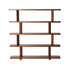 Libreria alta in legno di mindi marrone, H 161 cm