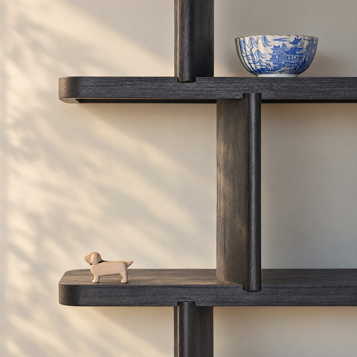 OTTO - Scaffale in legno di mindi nero, H 161 cm