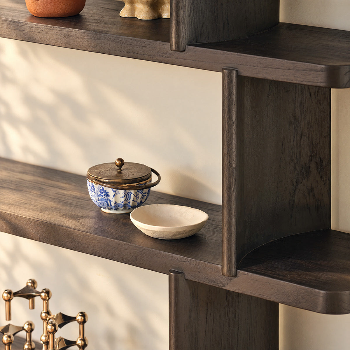 OTTO - Scaffale in legno di mindi nero, H 161 cm