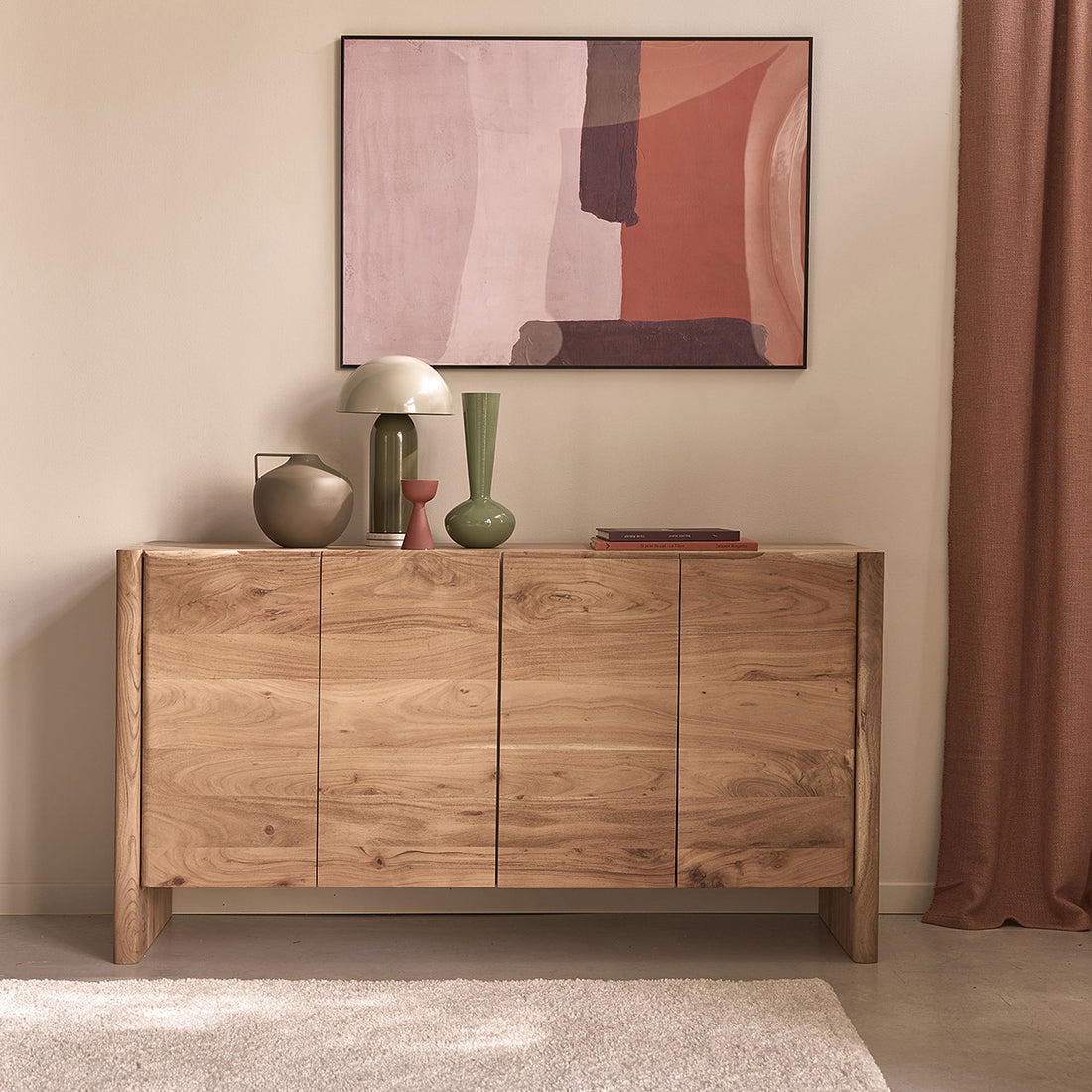 CALI - Buffet en acacia massif 150 cm
