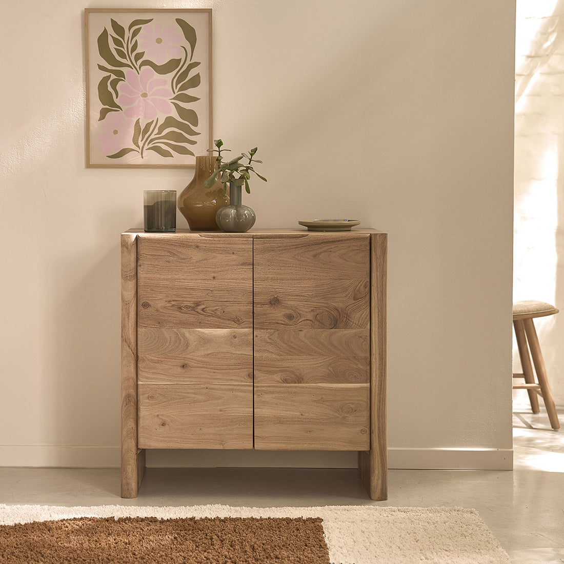 CALI - Buffet en acacia massif 80 cm