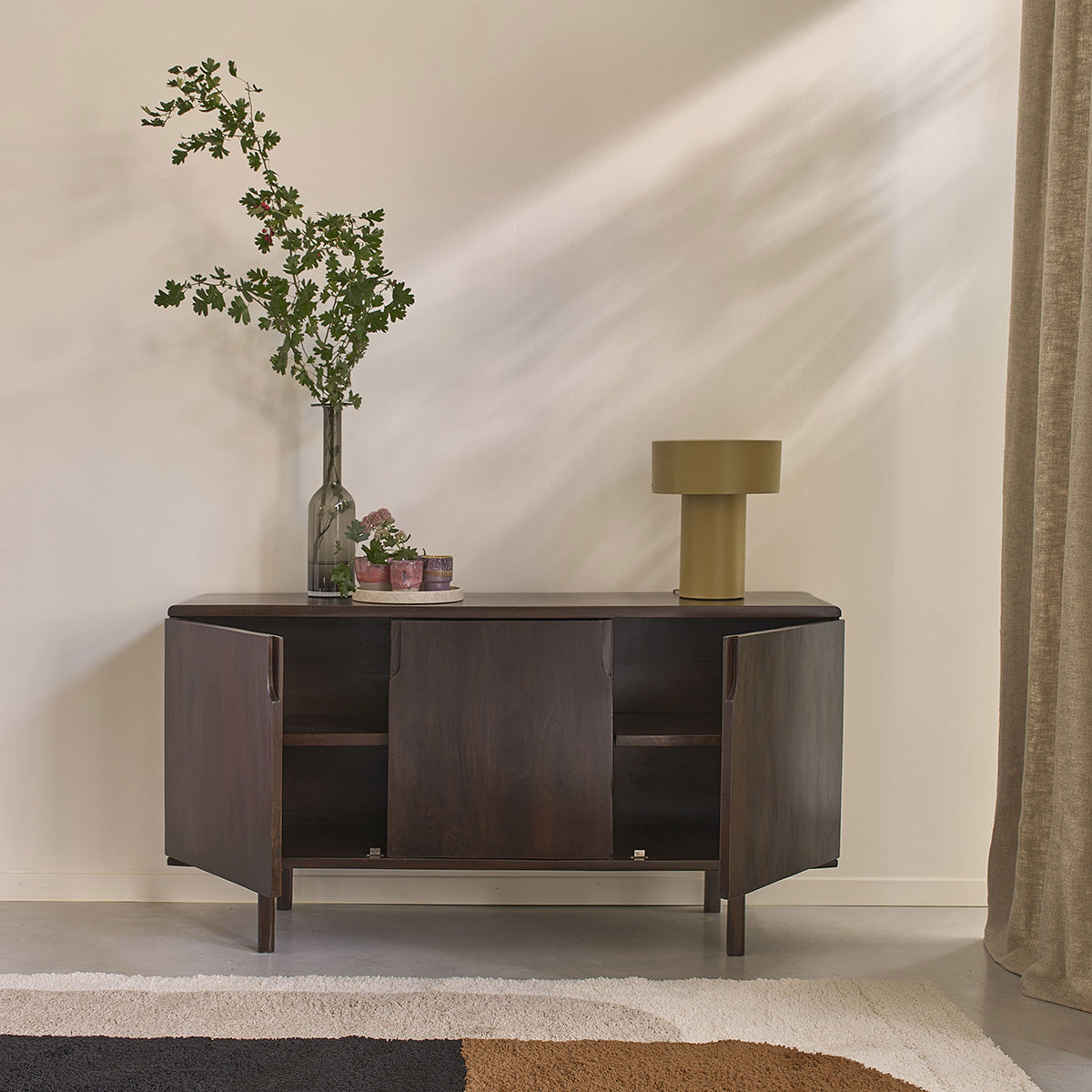 LAZARE - Sideboard aus massivem Mangoholz, 150 cm