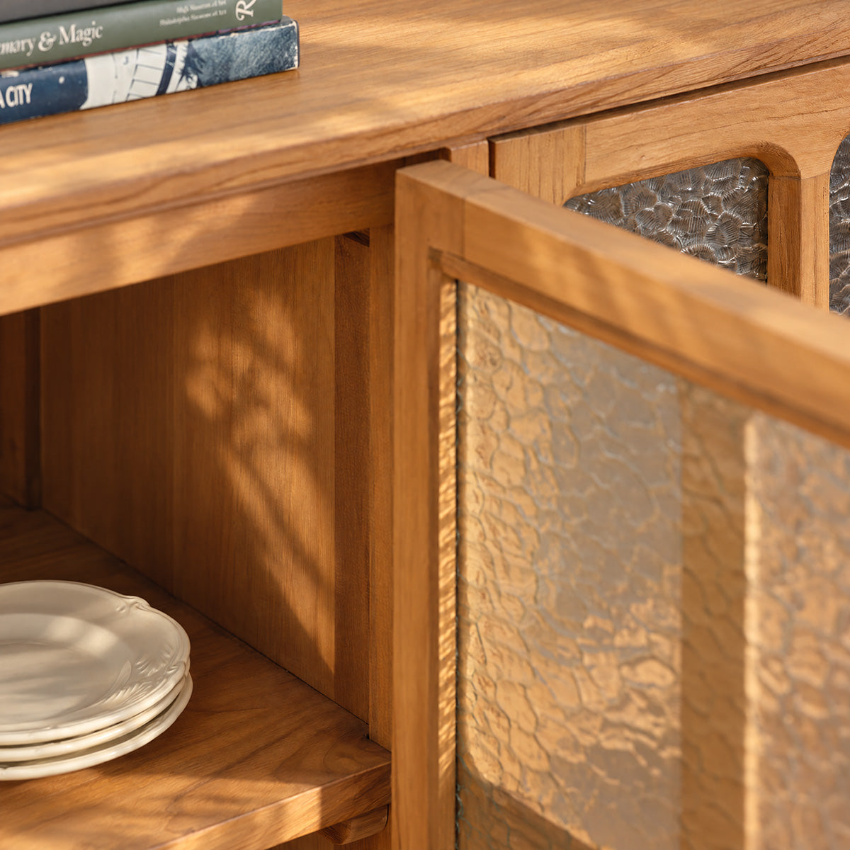 VELDE - Credenza in teak riciclato da 180 cm