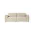 Gerades 3-Sitzer-Sofa aus beige meliertem Strukturstoff
