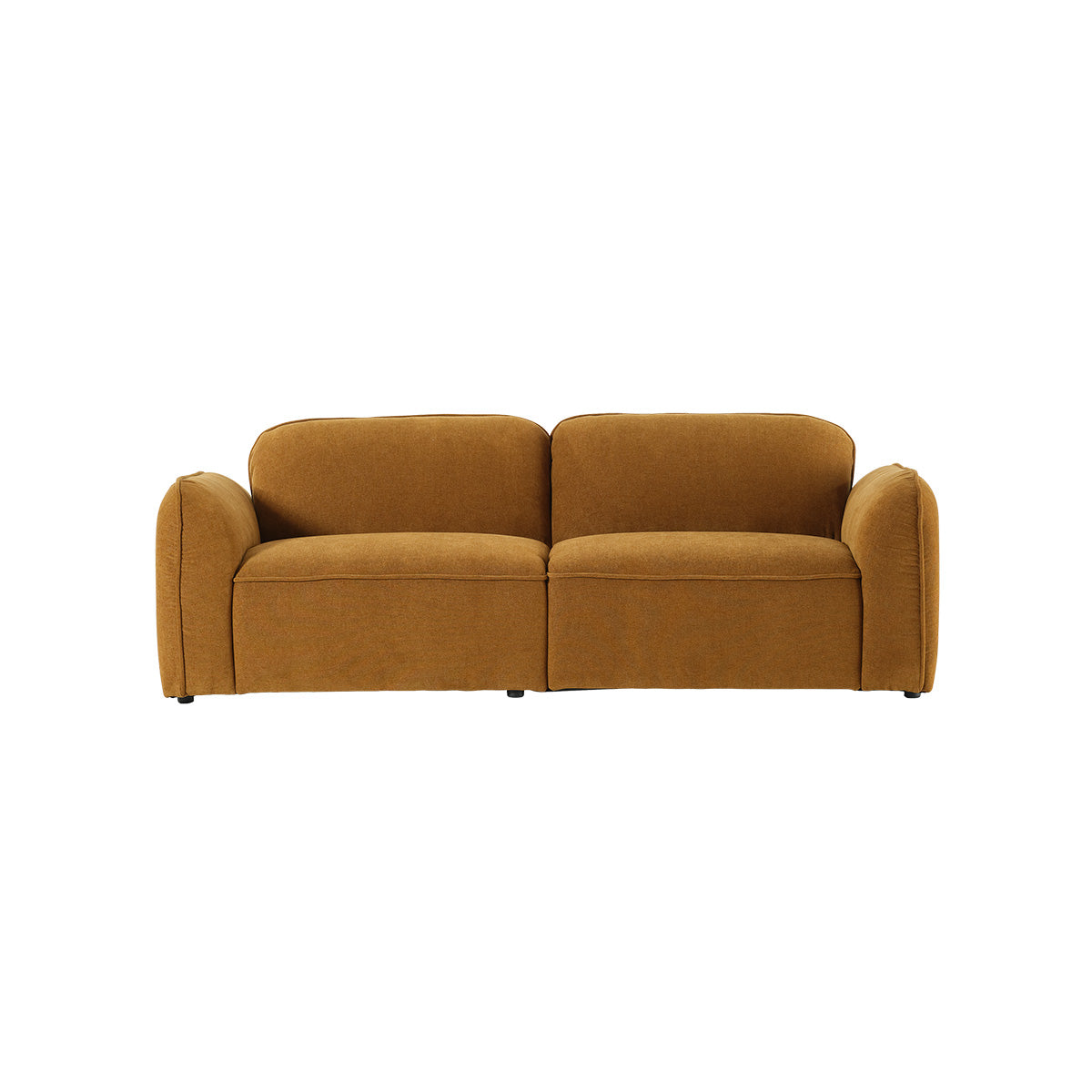 HECTOR - Divano lineare a 3 posti in velluto color bronzo