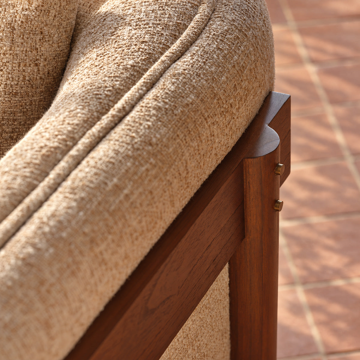YVES - 2-Sitzer-Sofa „Mindi“ aus beigem Melange-Stoff