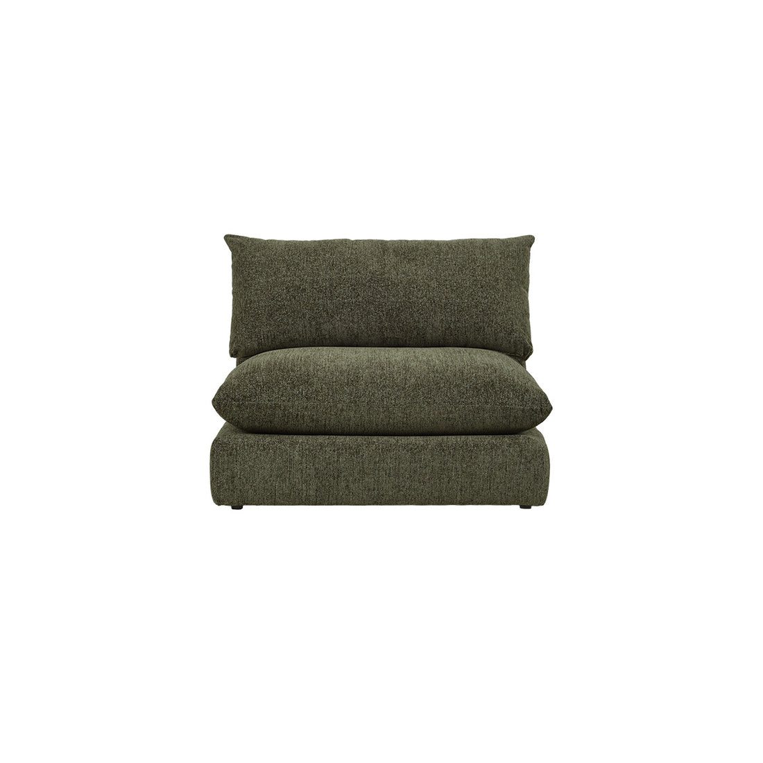 LEOPOLD - Chauffeuse modulable en chenille chiné vert