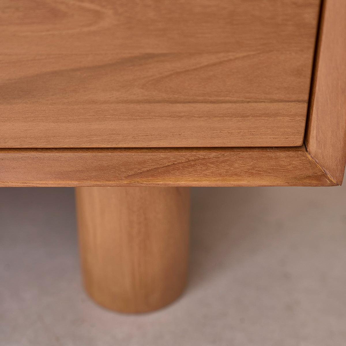 GUSTAVE - Cassettiera in legno di teak da 80 cm