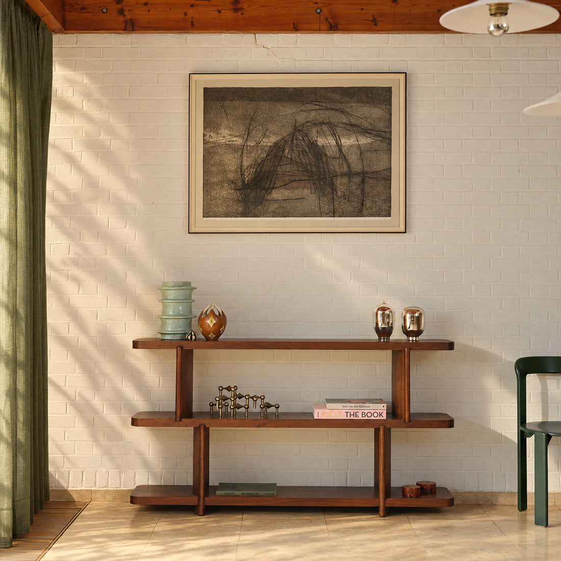OTTO - Console en mindi marron 160 cm
