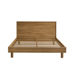 Lit en teck massif 180 cm avec sommier