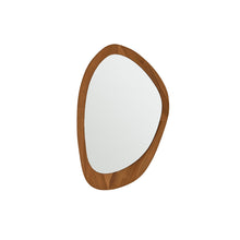 Miroir organique en bois de teck 90x60 cm