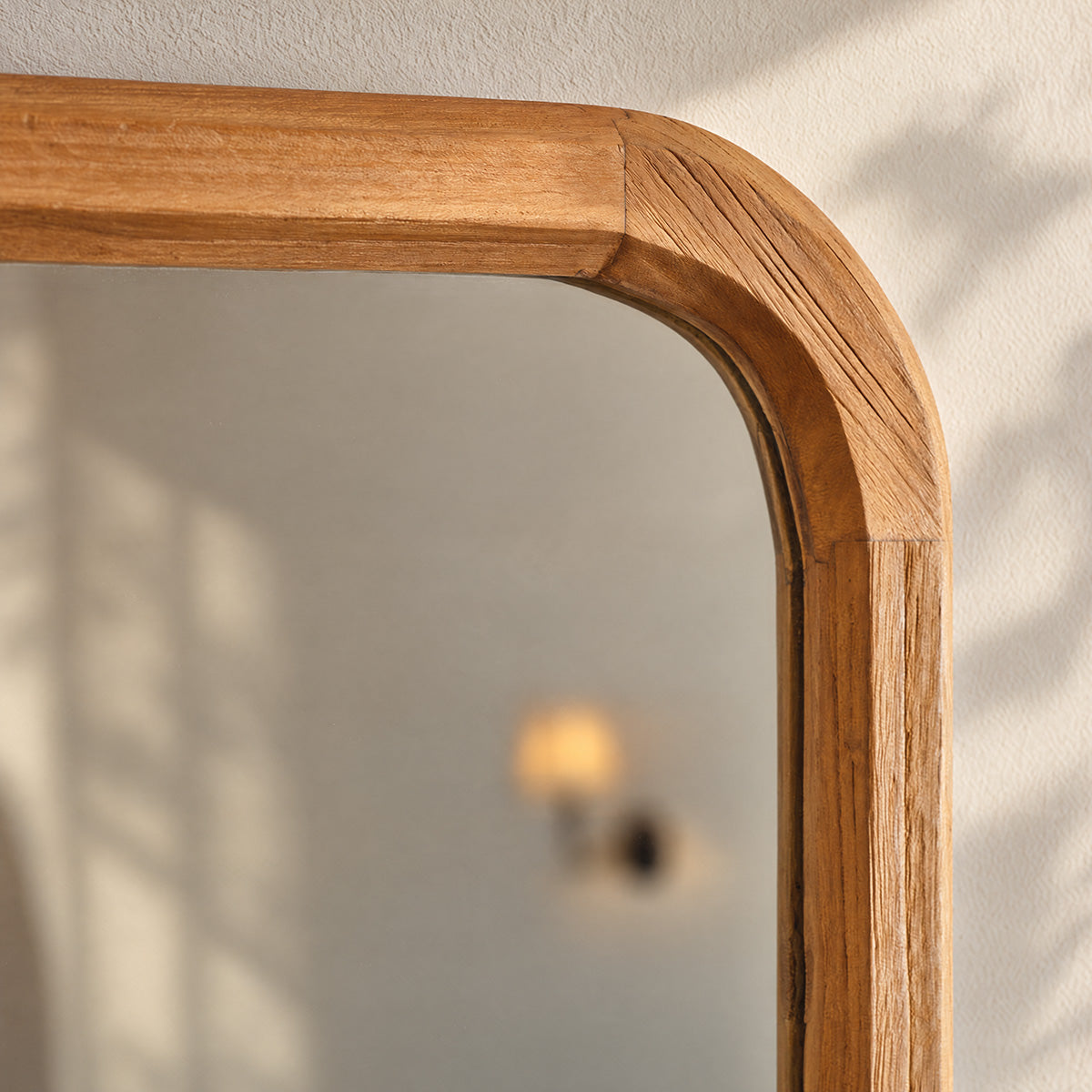 VELDE - Miroir en teck recyclé 80x70cm