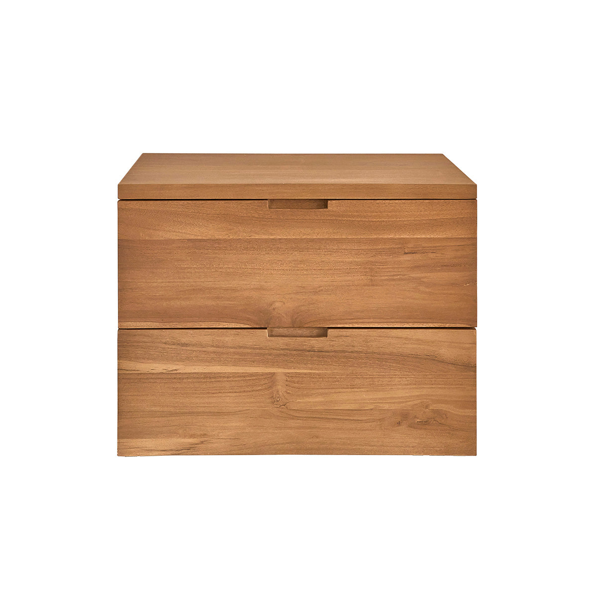 MAË - Waschtischunterschrank aus massivem Teakholz, hängend, 60 cm