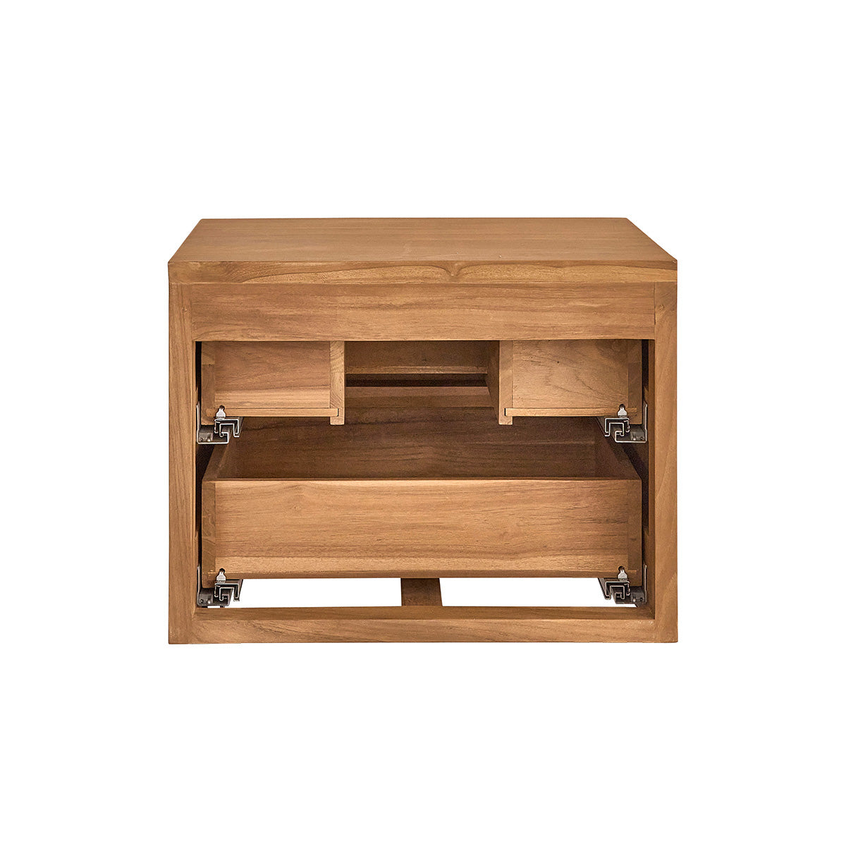 MAË - Waschtischunterschrank aus massivem Teakholz, hängend, 60 cm