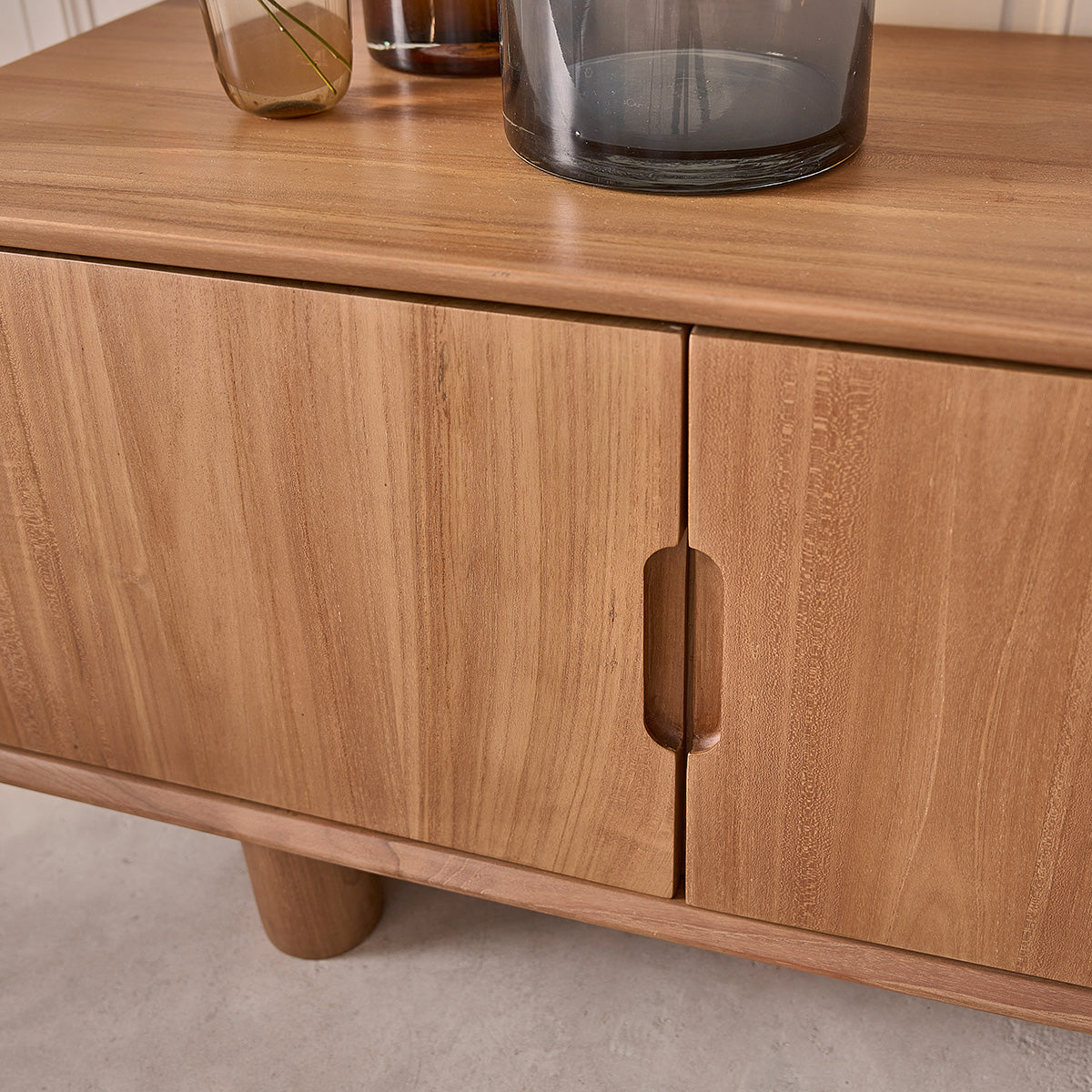 GUSTAVE - Mobile TV in teak massello 150 cm