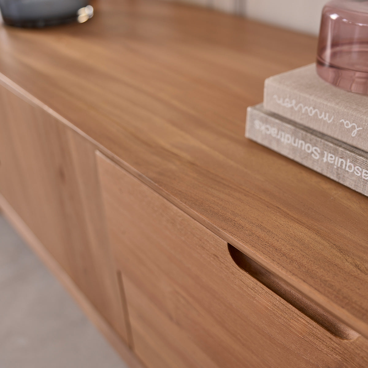 GUSTAVE - Mobile TV in teak massello 150 cm