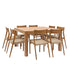 Set di mobili da giardino in teak massello 8 pers.