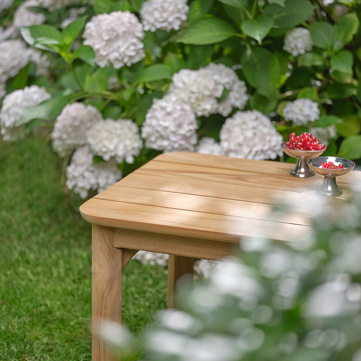 PIANA - Tavolino da giardino in teak massiccio di prima qualità