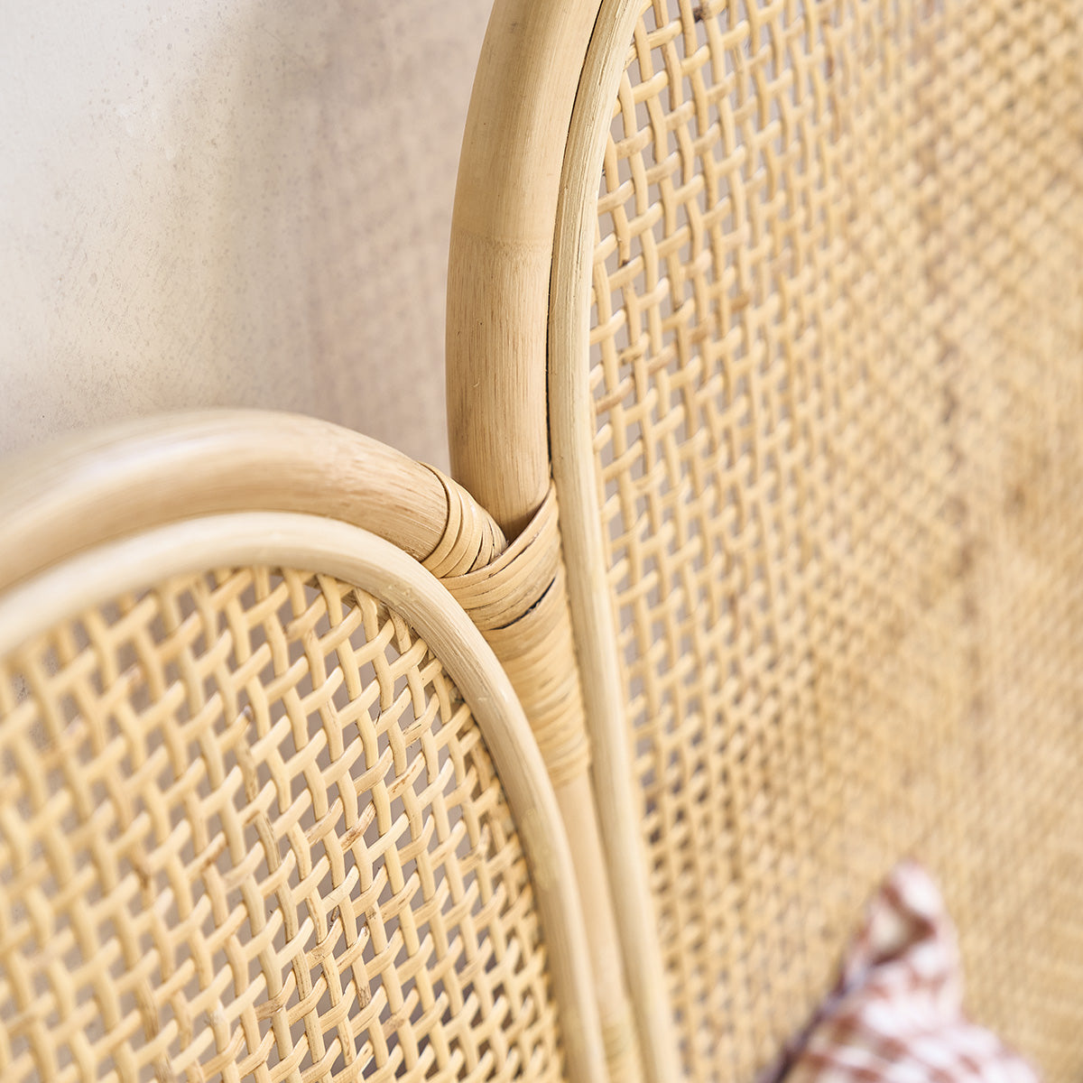 JANE - Kopfteil aus Rattan und Rohrgeflecht 160 cm