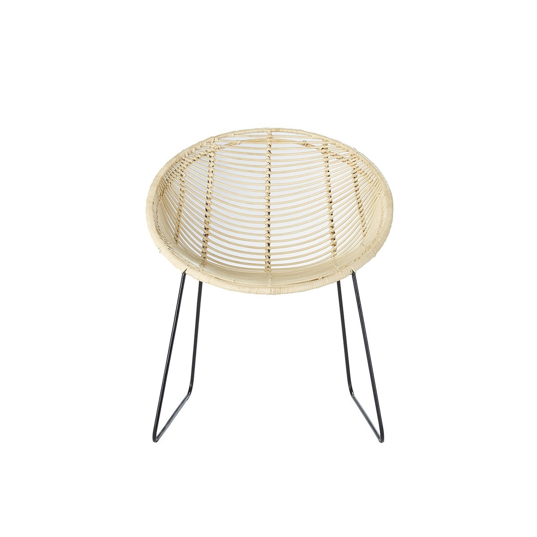 BOHEMA - Stuhl aus Rattan und Metall